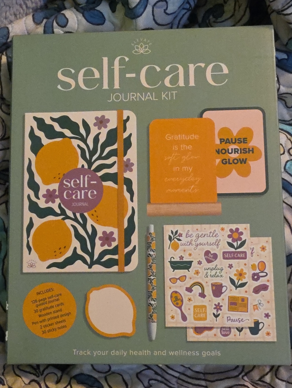 Self-Care Journal Kit - Green & Yellow